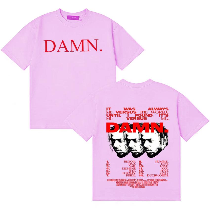 Rapper Kendrick Lamar Album Music Tshirts Unisexs Clothing Retro Oversized Tshirt Crewneck Pop Short Sleeve Tee Shirt Streetwear