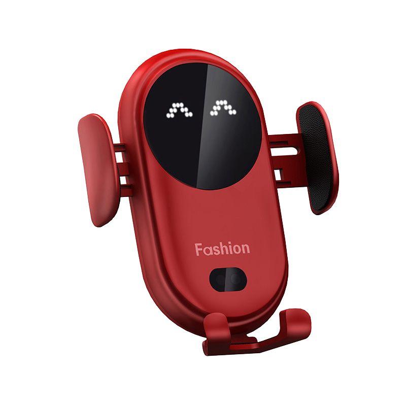 S11 Infrared Induction Car Wireless Charger 2 in 1 Holder Phone X1120D ONLY for Phones which has wireless charging function красный