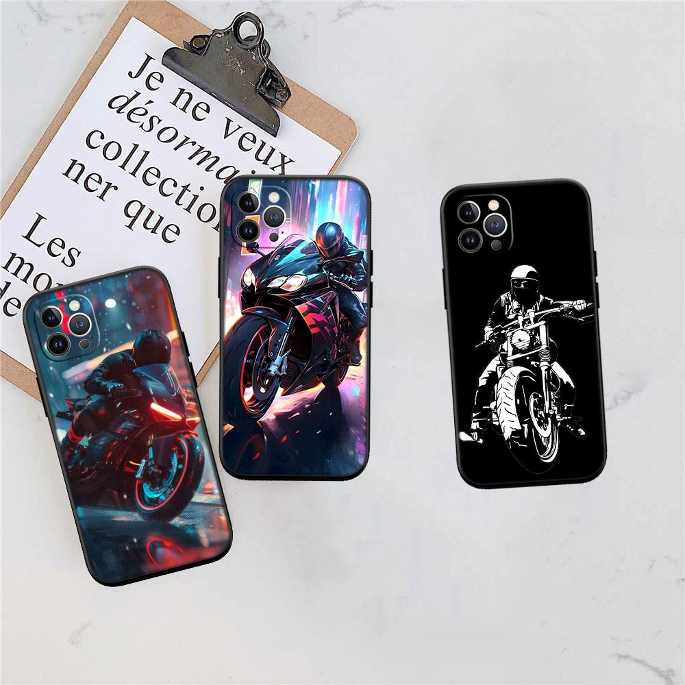 Motorcycle Racing Phone Case for Samsung Galaxy Note 8 9 10 20 S23 S24 S25 Ultra FE + Plus Edge Lite