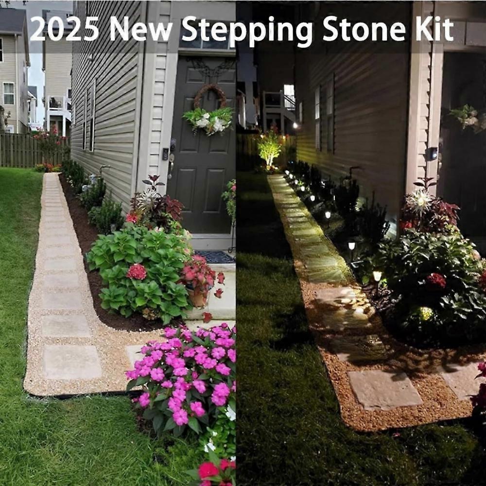 4pcs/set Stake Down Stepping Stones, Non-Slip Stake Down Stepping Stones Square Outdoor