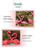 Fiberglass Flamingo Sculpture for Garden and Pond Decorations