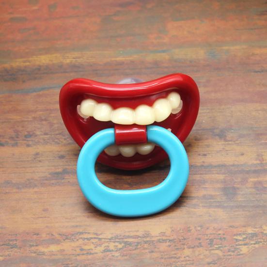 Lustige Lippen Zähne Kleinkind Baby Silikon Schnuller Schnuller Zahnen Schlaf Schnuller