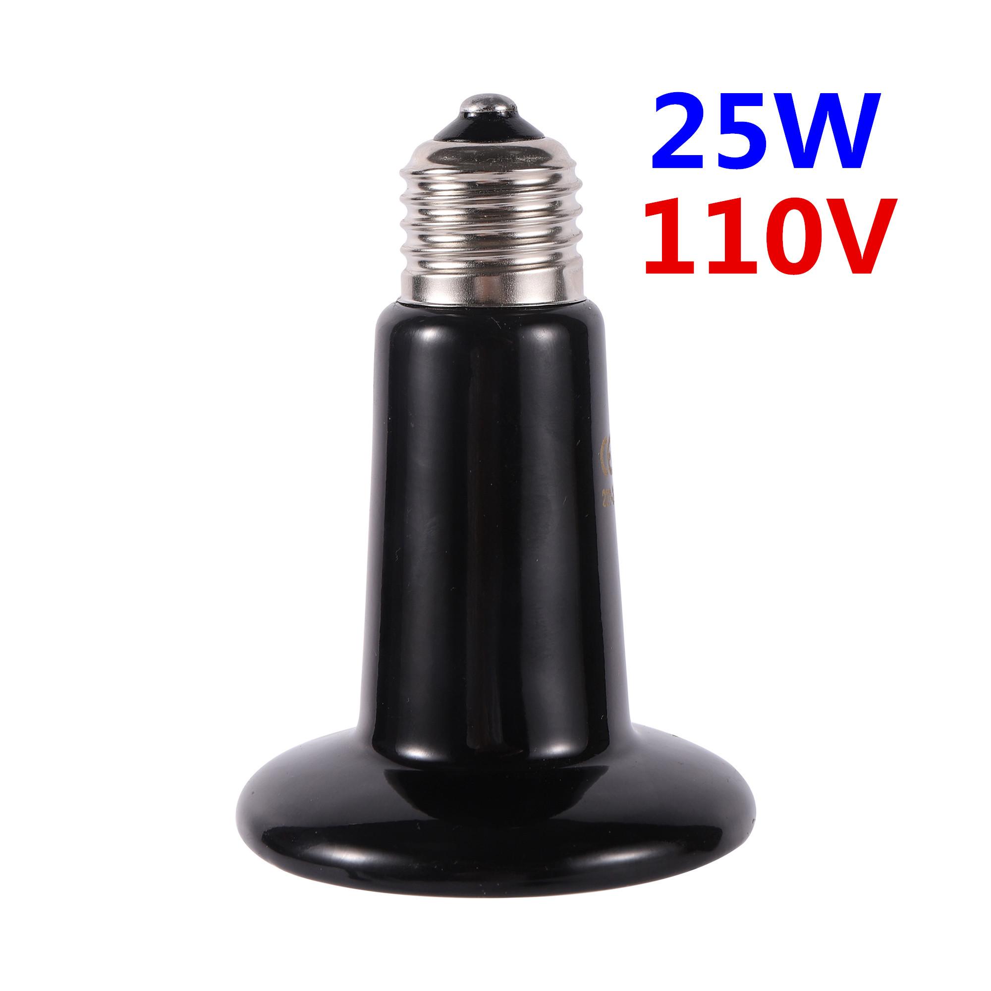Pet Reptile Far Infrared Ceramic Heating Lamp 110V/220V Heat Emitter Light Bulb 25W 50W 75W 100W 150W 200W Animal Hatch Heating