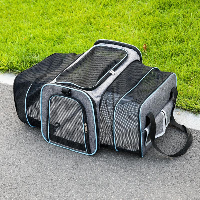 Cat Bags Can Be Folded To Expand The Pet Bag. Portable Car Pet Handbag Breathable Dog Bag.