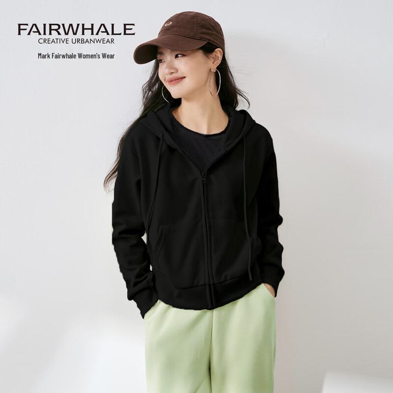 Mark Fairwhale Women's Hooded Zipper Sweatshirt Jacket