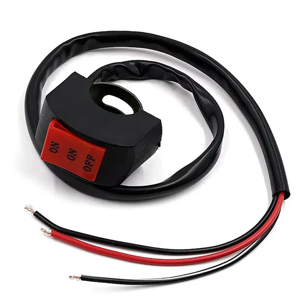 Universeller Motorradlenker LED-Lichtschalter 3 Drähte Scheinwerfer Ein/Aus-Steuertaste