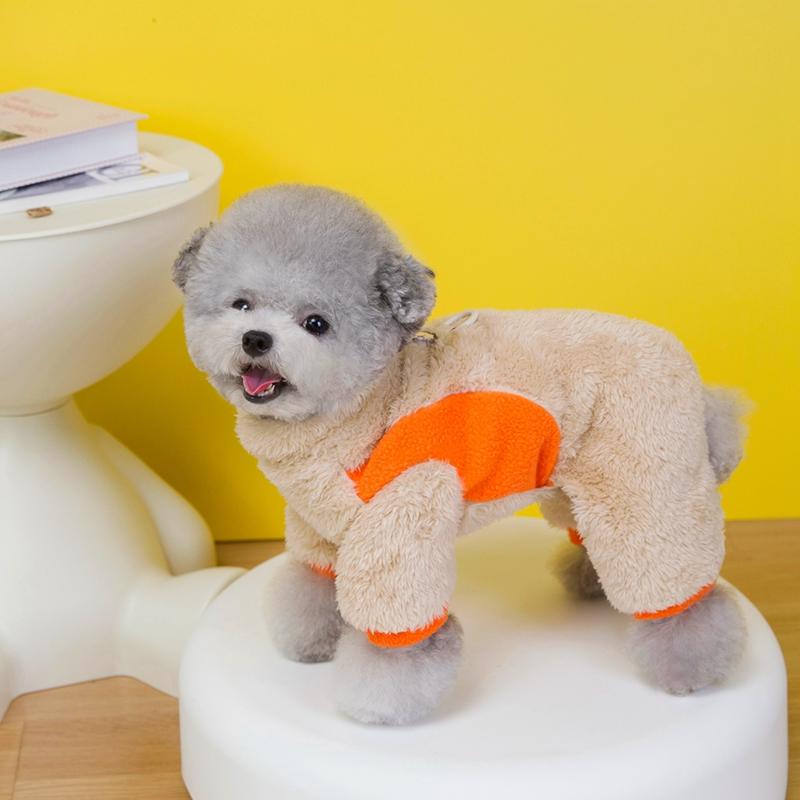 Dog Four-legged Velvet Jacket Autumn Winter Warm Coat