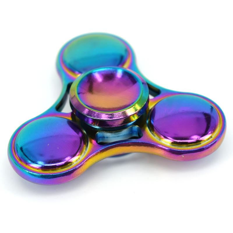 

Rainbow Fidgeting Spinner Toys Metal Ufo Small Handheld Finger Spinners Present For Kids Adults Spinning Top Focus Table Fingertip