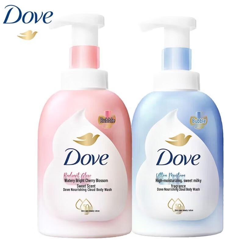 Dove Deep Moisture & Cherry Blossom Foaming Body Wash