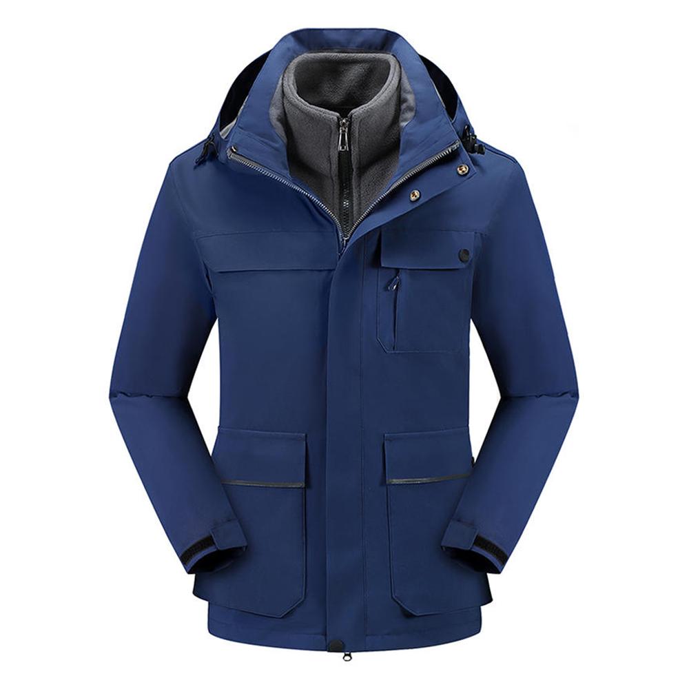 Winter Pocket Fleece Jacket Three In One Assault Suit for Men and Women, Windproof and Warm Jacket for Daily Leisure and Outdoor Exploration