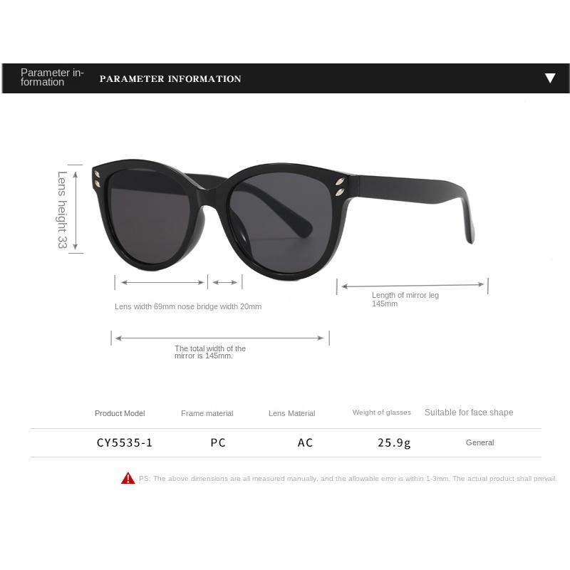 2PACK Round Frame Sunglasses Unisex UV-proof Sun Glasses Eyewear Women Outdoor Travel Goggle Eye Production Sun Shades