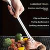 2pcs stainless steel multi-purpose food tongs, heat-resistant. Ideal for BBQ, baking, camping and daily kitchen use.