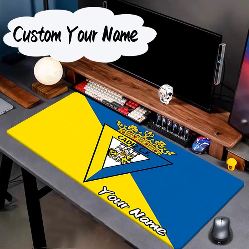 Custom Name Mouse pad Cadiz Cf Badge Design Mouse pad, Gaming Mouse Pad, keyboard pad, Desk Decor for computer notebook Fan Birthday Gift