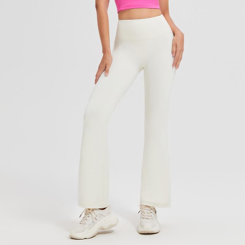 New Fashion Sports Casual Flared Yoga Pants Women High Waist Hip Lifting Fitness Yoga Trousers Women Slim Fit Loose Joggings Running Yoga Pants 25587
