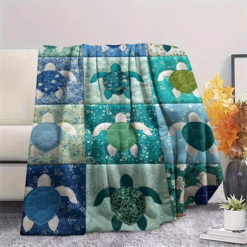 1Pc Animal Collage Print Flannel Blanket, High quality Comfortable for All Seasons, Home Decor, Warmth and Comfort, Perfect for Christmas Gifts 32