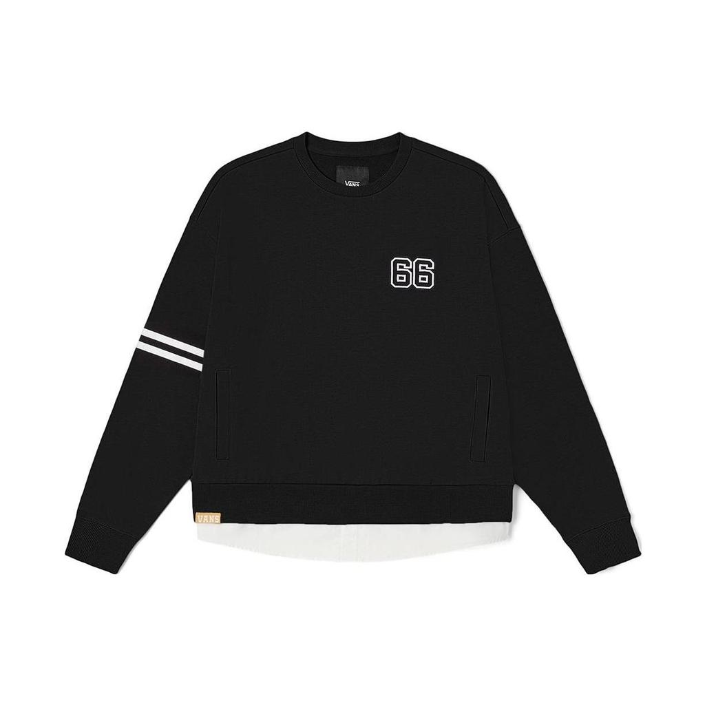 Vans Sweatshirts Unisex Black Crew Neck Moderate Regular VN0002JNBLK