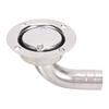 Boat Bend Floor Drain 3 Inch Stainless Steel Round Shape 90 degrees  Marine Deck Drain Scupper with Filter 1 Inch