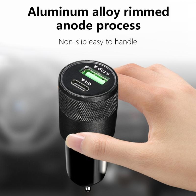 Fast Car Charger Quick Charging QC3.0 3.1A Phone USB C Adapter 2 Port Cigarettes Lighters Charger for Phone Tablet
