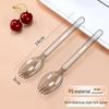 OLOEY Disposable Plastic Dessert Sporks - 100 Pack