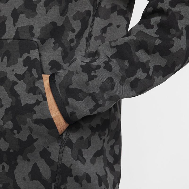 Nike Camo Zip-Up Hoodie Herren Hoodies Schwarz-Camo CJ5976-010