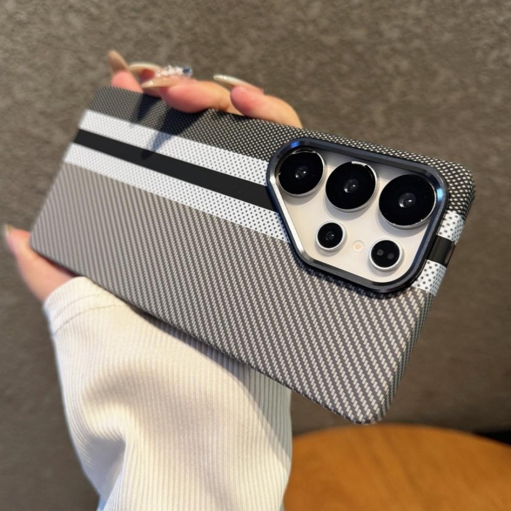 

High end Carbon Fibre Wireless Charging for Magsafe Phone Case for Samsung Galaxy S25 S26 Ultra S26 Plus Alloy Lens Hard PC Case Galaxy S26 Ultra