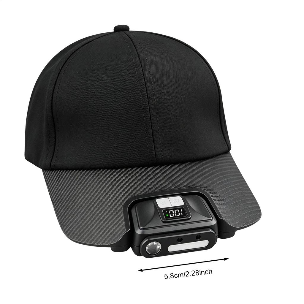 Hat Clip Light Rechargeable LED Clip Cap Light Hands Free Hat Flashlight for Camping Construction Hiking Backpacking Running