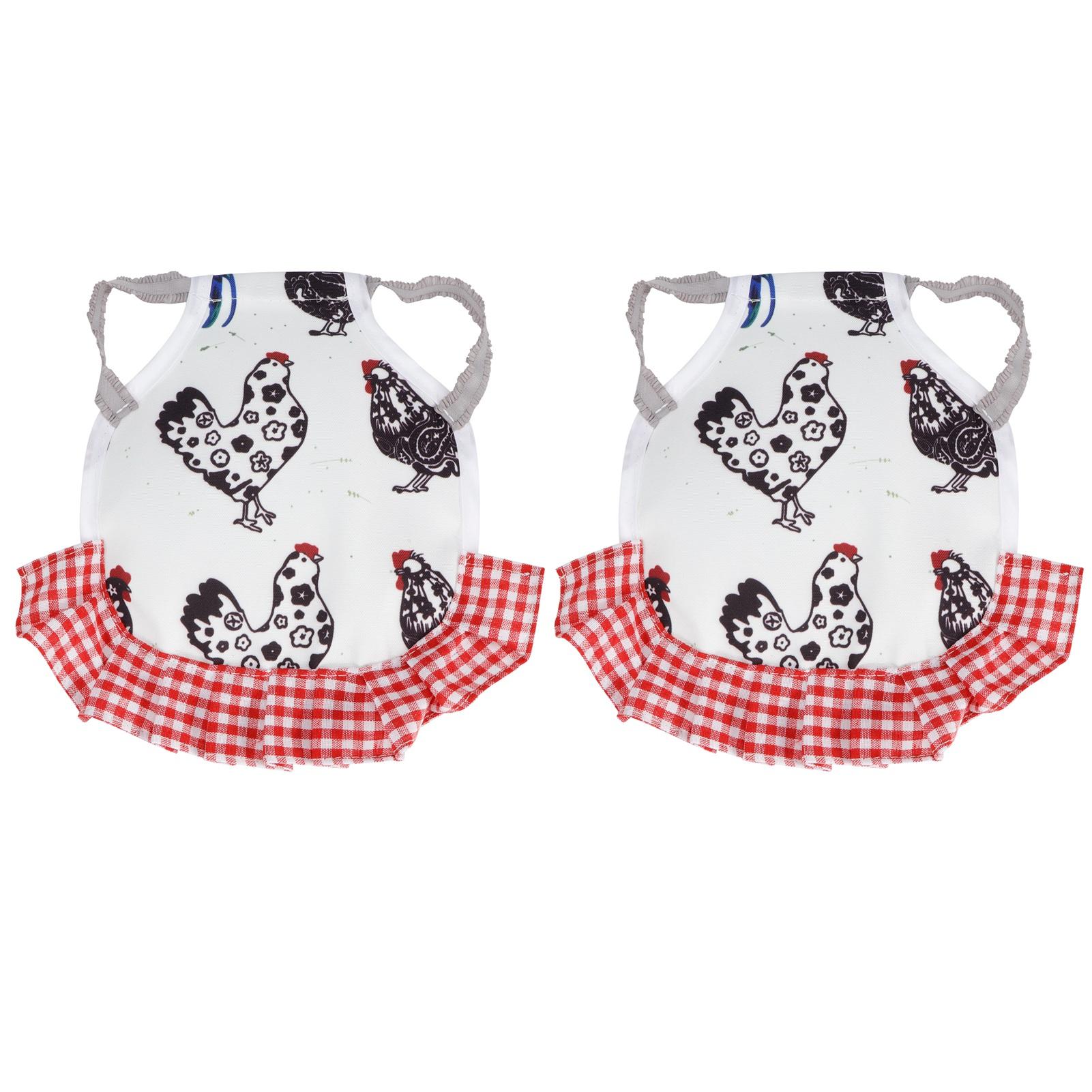 

2 шт. Куриное седло Фартук для курицы Защита перьев крыла Эластичная защита Товары для домашних птиц типа B