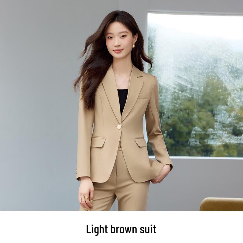 

Women s Autumn 2025 Stylish Black Suit Set - Perfect for University Interviews and Formal Commutes XXXXL