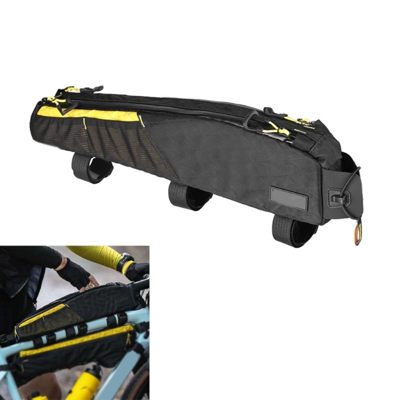 Bicycles Frame Bag Storage Pouches Bikes Front Top Tube Bag Cyclings Bicycles Triangular Bag for Mountain Bikes Enduring