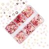 Rosa Gold Nagel Glitzer Pailletten Dekorationen Mix Stern Mond Kirschblüte Liebe Herz Flocken für Maniküre Design Nägel Zubehör