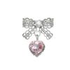 Nail Art Pendant Charms 10Pcs Bow Love Heart Tassel Style Shiny Gems for Home Salon Manicure Decor