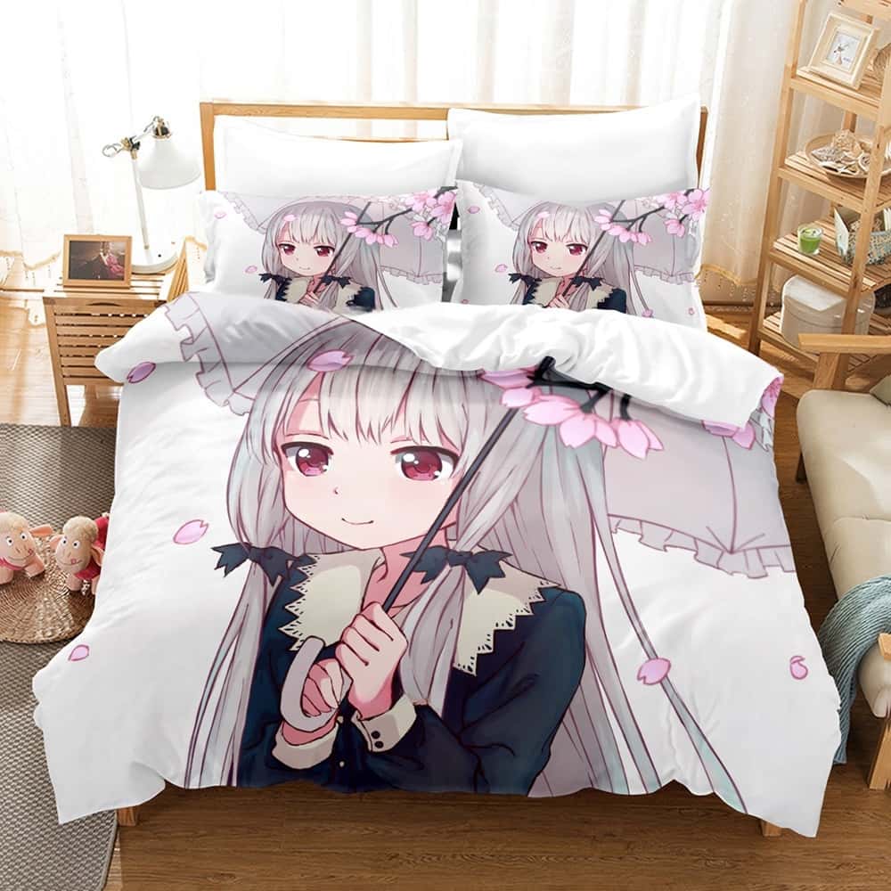 Ms. Vampire who lives in my neighborhood Bedding Set Single Twin Full Queen King Size Bed Set Adult Kid Bedroom Duvet cover Sets
