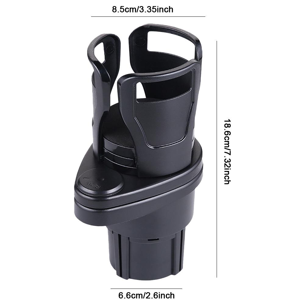 Car Cup Holder Expander Adapter Cup Mount Beverage Bottle Mount Adjustable Insert Drinks Support for Most Coffee Mugs Bottles