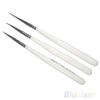 3Pcs Acrylic Nail Art Brush Liner Painting Drawing Pen Manicure Tool Set Kit