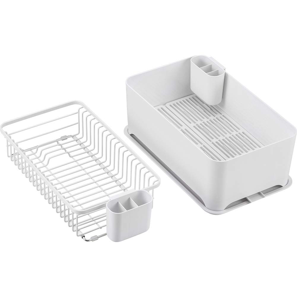 

YOHAKU Compact Large Capacity Drainer Set, Pure White, MG-0308