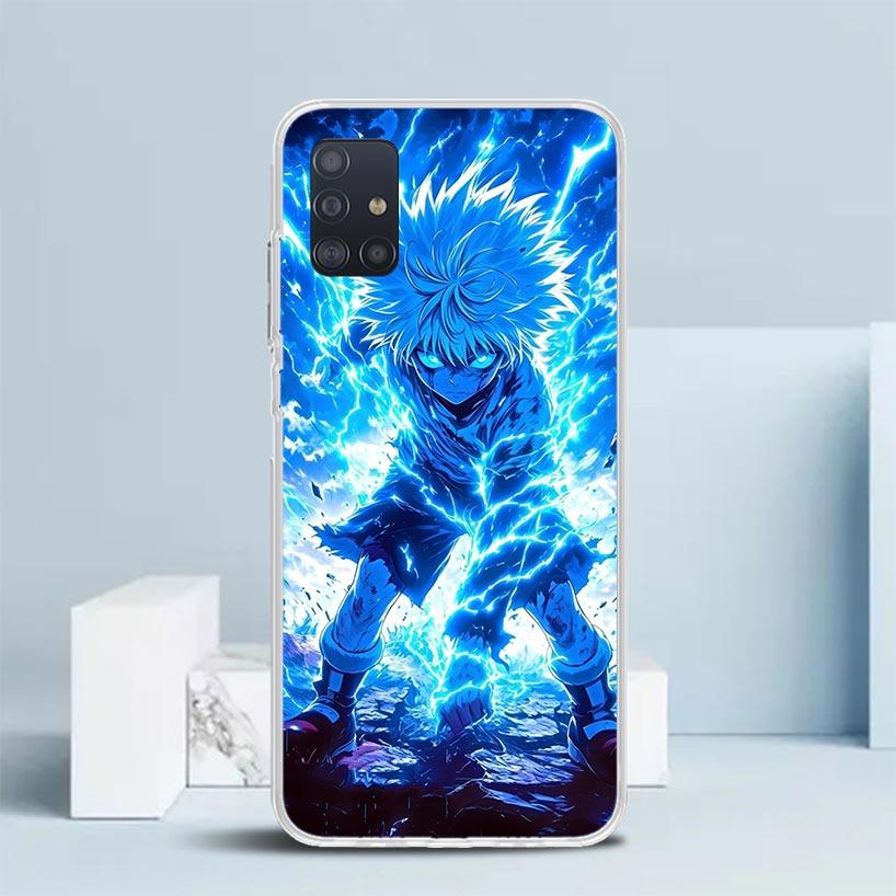 Huner X-Hunters Killua Soft Cover for Samsung Galaxy A12 A22 A32 A52 A72 A02S Phone Case Note 20 Ultra 10 S10 Plus A51 A71 A50S