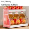 Bieying Elegant White 3-Tier Kitchen Seasoning Rack with Chopstick Holder