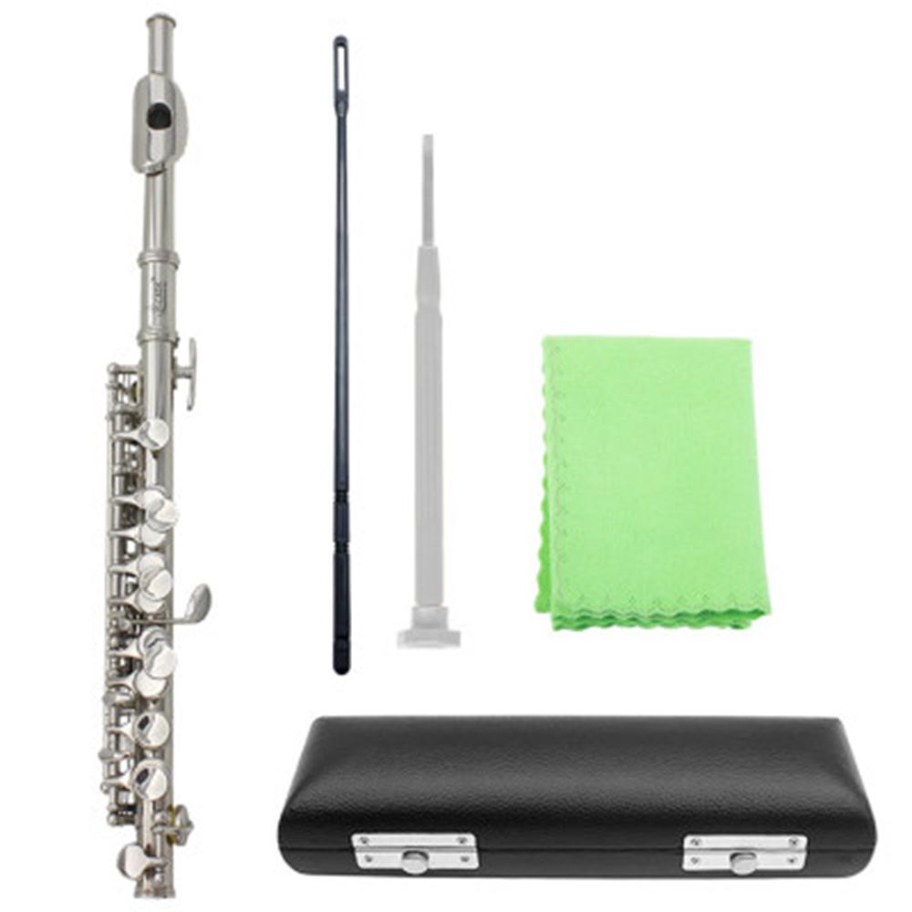 SLADE 16 Holes Piccolo C Key Multicolor Silver White Copper Blow Pipe Professional Woodwind Instrument with Accessories