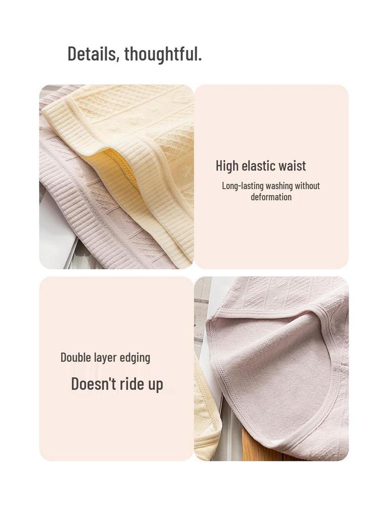 Chiloți Seamless din Bumbac cu Talie Înaltă pentru Femei Plinuțe - Antibacterieni și Confortabili