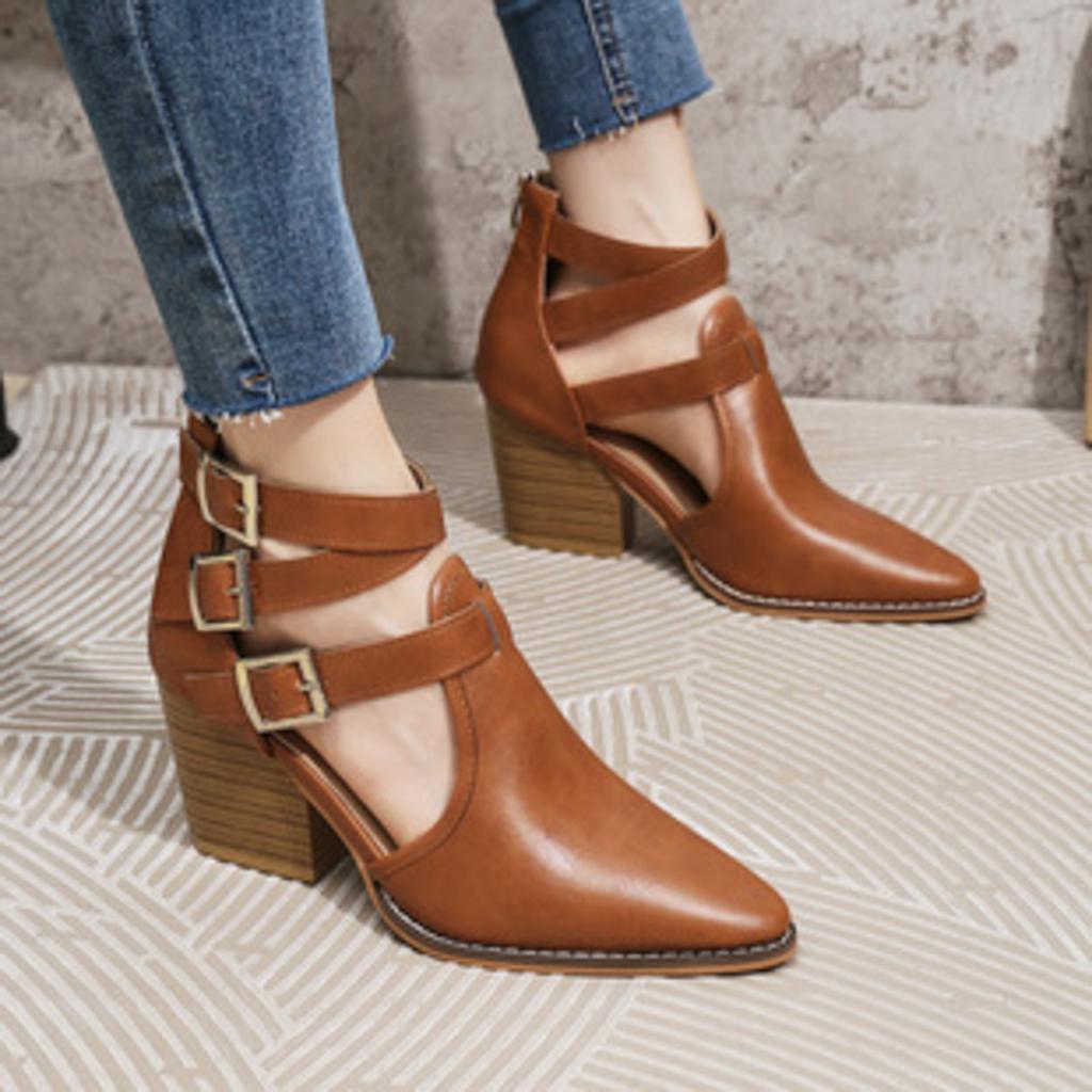 Cowboy Cowgirl Boots For Women 2026 Women'S Fashionable Gothic Punk Casual White Platform Woman Spring Summer Medium Heel Boots