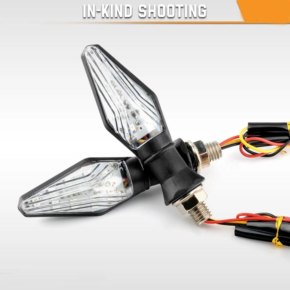 Motorcycle LED Turn Signal Lights Amber Flashing Light Blinker Turn Signal Lamps 12V Moto Indicator Lamp Motorcyle Lamp
