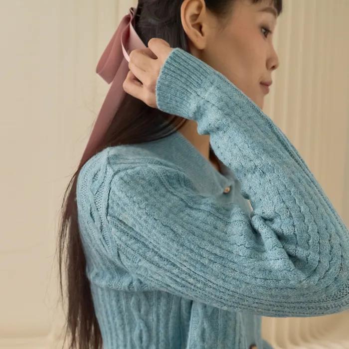 Long Tail Ribbon Hair Barrette_Pink