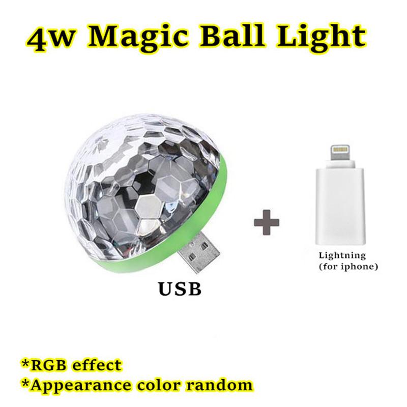 Cheap Mini Usb Led Party Lights Portable Crystal Magic Ball Home Party