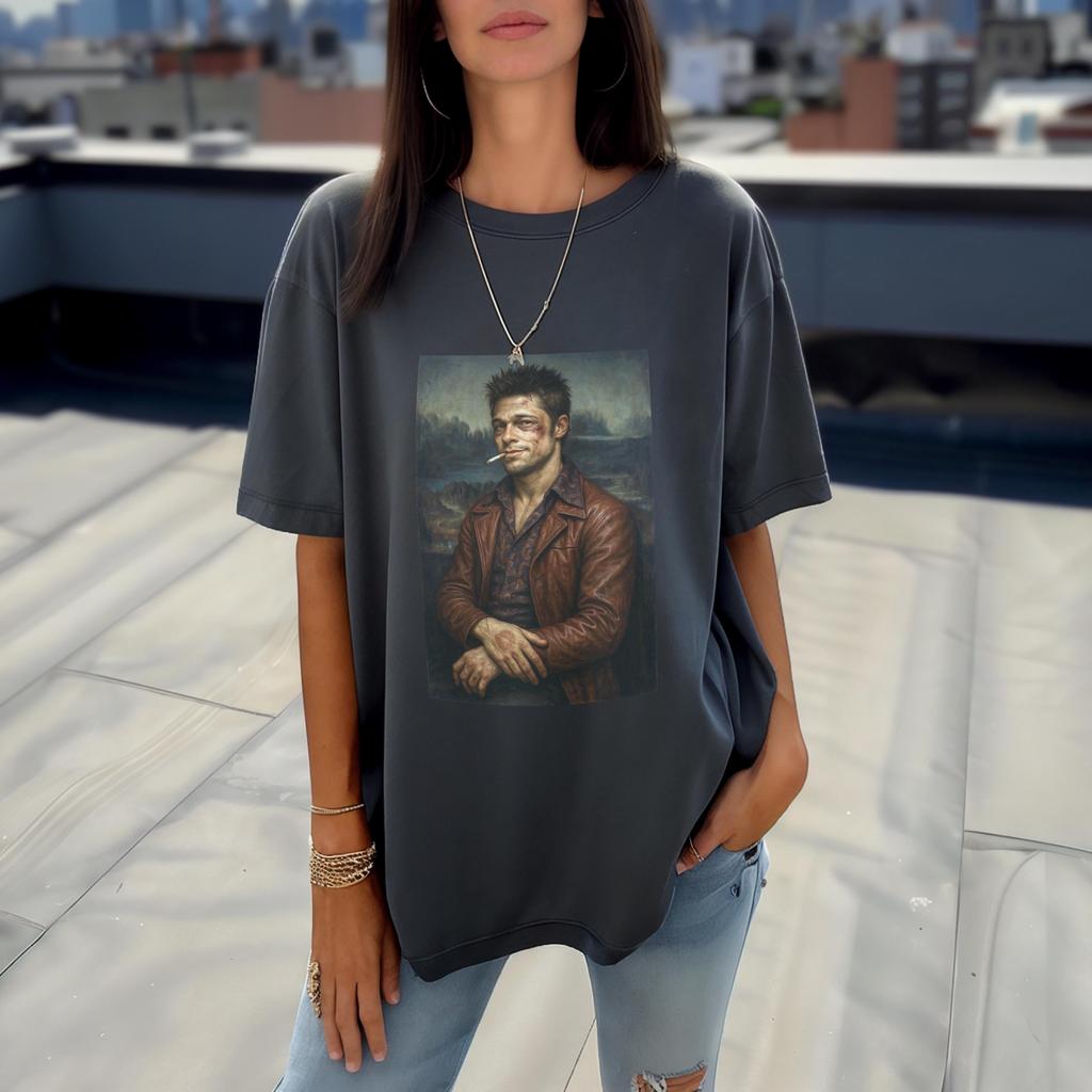 Fight Club Printed Tshirt Women and Unisex Retro Trendy Cool Top SpringSummer Loose Short Sleeve Unisex Tshirt