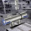 Modern Two-Way Stainless Steel Angel Valve T-adapter Shattaf Faucet Handle Water Stop Toilet Bidet Double Handle Bathroom