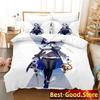 Ouro Kronii Постельное белье Single Twin Full Queen King Size Bed Set Adult Kid Bedroom Duvetcover Sets Anime Parure de lit Bed
