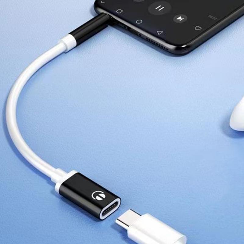 USB C To Aux Audio Dongle Cable 3.5mm Jack Converter Type-C Converter Earphone Adapter 3.5mm Male To Type-C Female Headphone