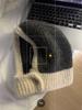 Women's Color-Block Knit Balaclava Hat & Scarf Set for Autumn/Winter