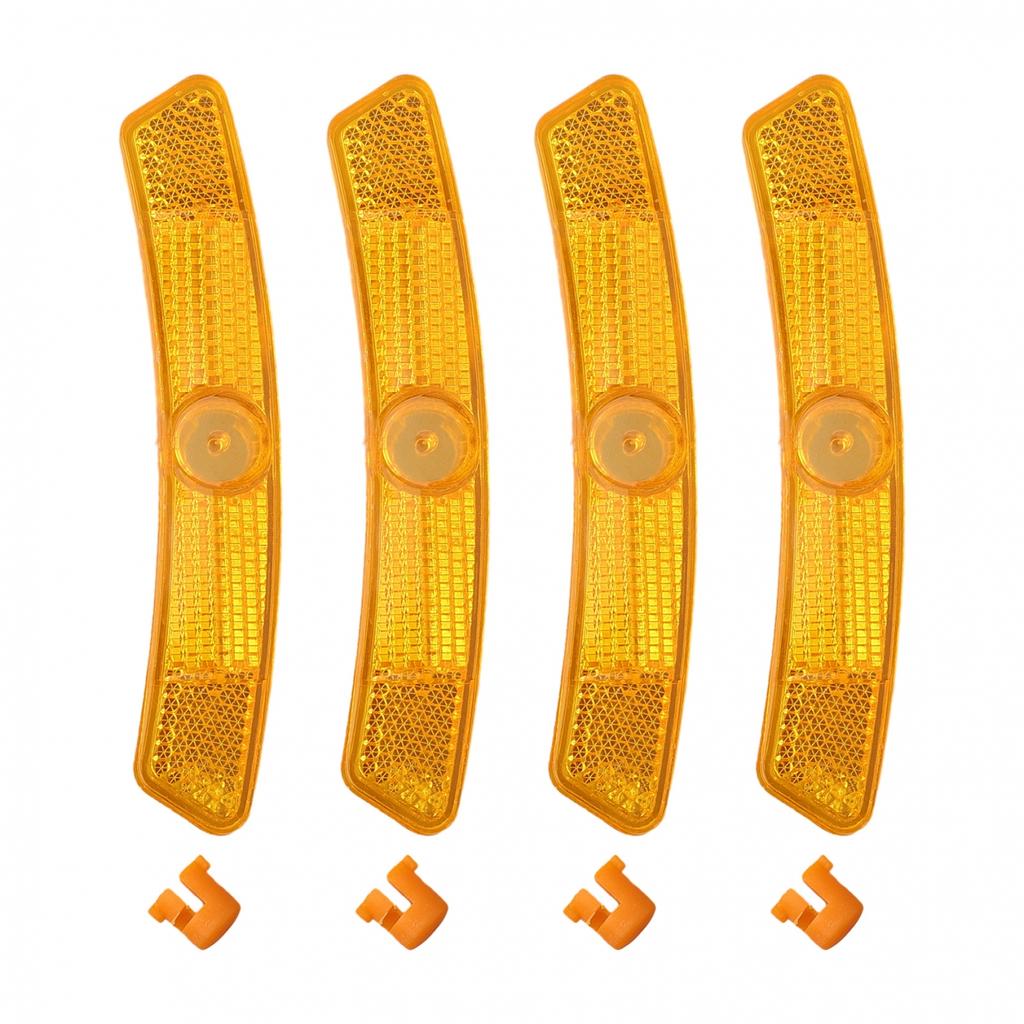 Clip Bicycle Reflectors Front Rear Plastic Reflective