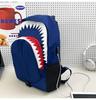 Shark Luminous Funny Backpack: Trendy, Versatile, Large-Capacity School and Travel Bag